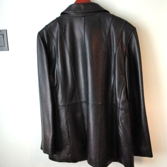 Worthington Ladies genuine leather car coat - Picture 6 of 9